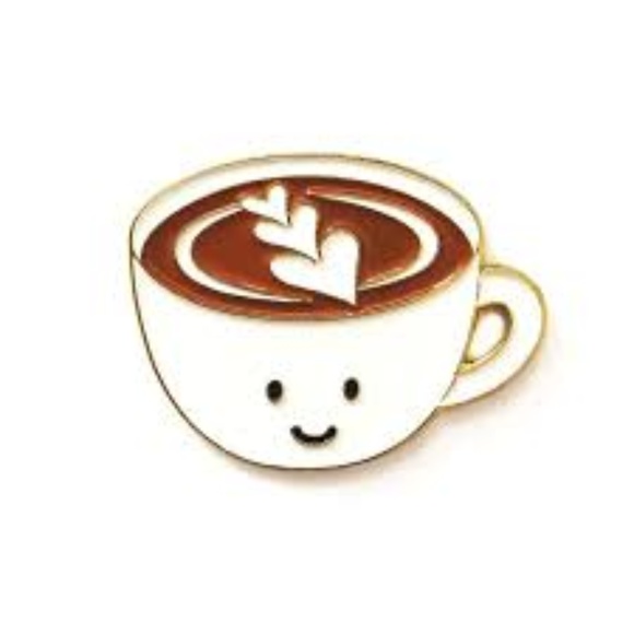Jewelry - 5/$20 Mocha Latte Enamel Pin